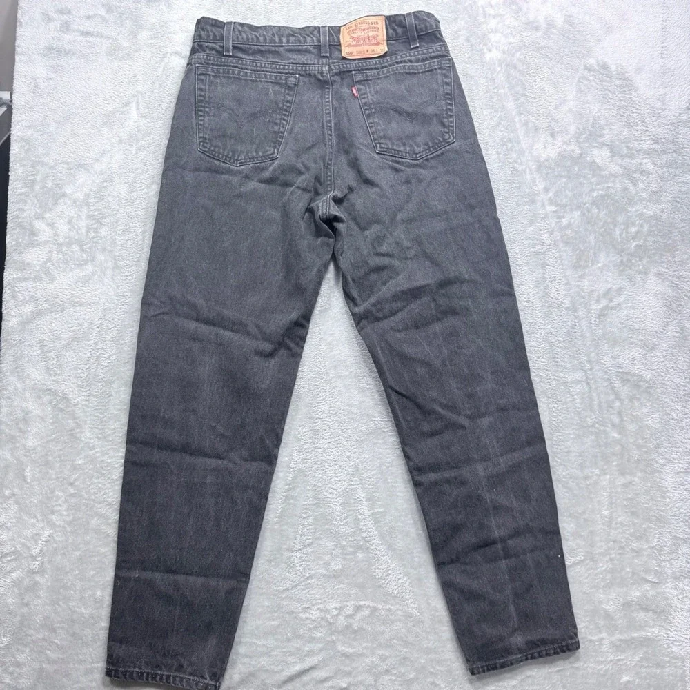 Levi's 550 Jeans Men 36x32 Black Relaxed Fit Tapered Leg Vintage 90s Made in USA